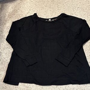 LOFT Black Crew Neck Sweater